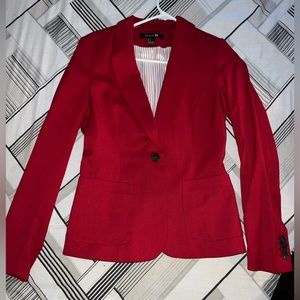 Red Suit Blazer - Forever21